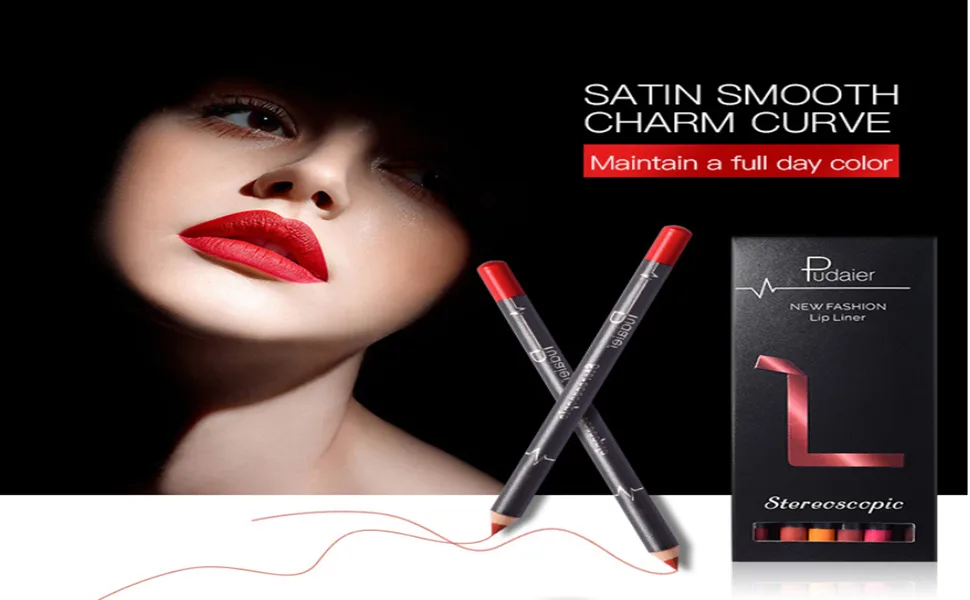 12 Pcs Set Lip Liner Pencil Lot Waterproof Long Lasting Matte Lipstick Lip Pen Makeup Lipstick Pencil Beauty Lips Kit - LIP LINER