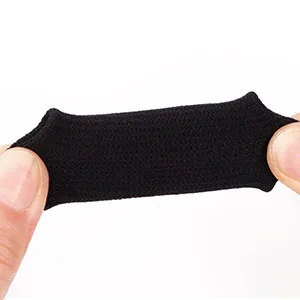 uxcell 10PCS Sport Finger Sleeves Protectors Elastic Thumb Brace Compression Covers for Trigger Finger Breathable Finger Splints Support for Relieving Pain 1.8" 1" - finger brace