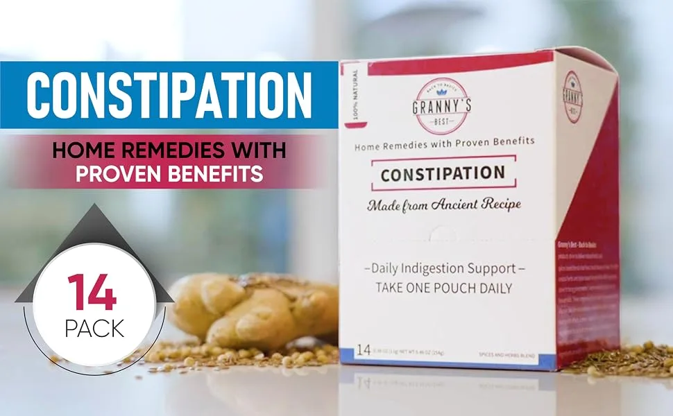 Spice and Herbs Blend Home Remedy for Constipation and Indigestion (14 Pack) - Constipation