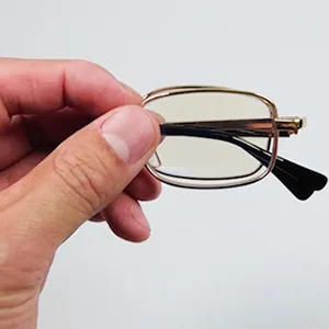 LIMITA Reading Glasses Men with Case - Blue Light Blocking Metal Reader Body Balance Glasses Foldable Glasses 1.5 - Balance Glasses