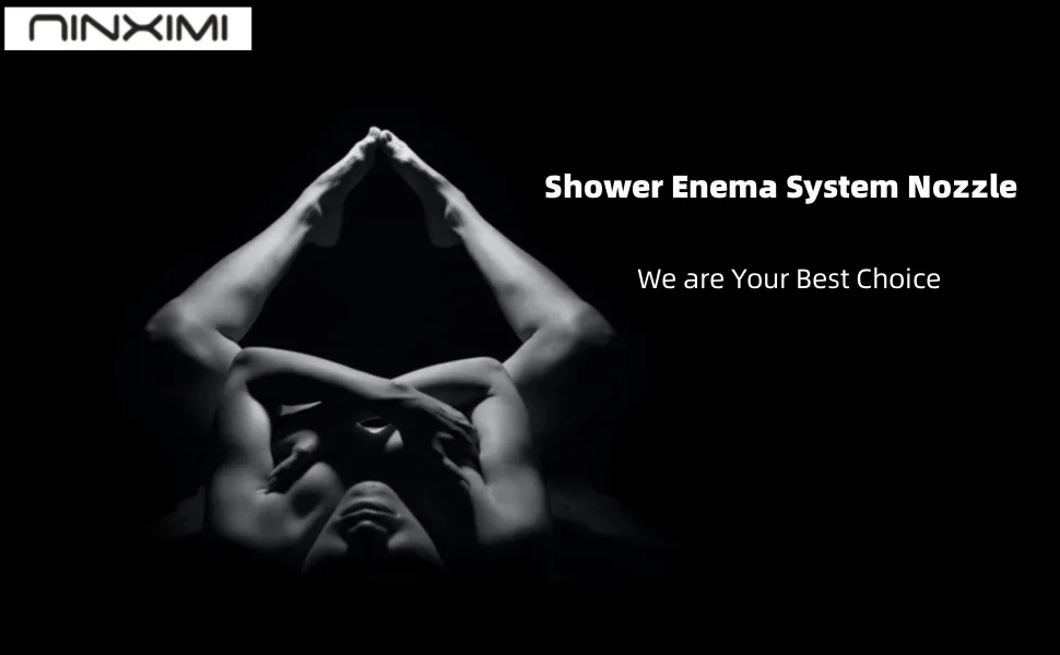 Shower Enema System Silicone Nozzle 3pcs and Dust Cover 1pcs G1/2 "Thread for Most Shower Systems - Shower Enema System