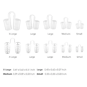 Snoring Solutions - A Simple Solution for Nasal Snorers - by Mobi Lock (Pack of 30 - Large - Various Sizes - Vents Strips and Clips) Pack of 30 - Various Sizes - Vents Strips and Clips - Nose vent sizes