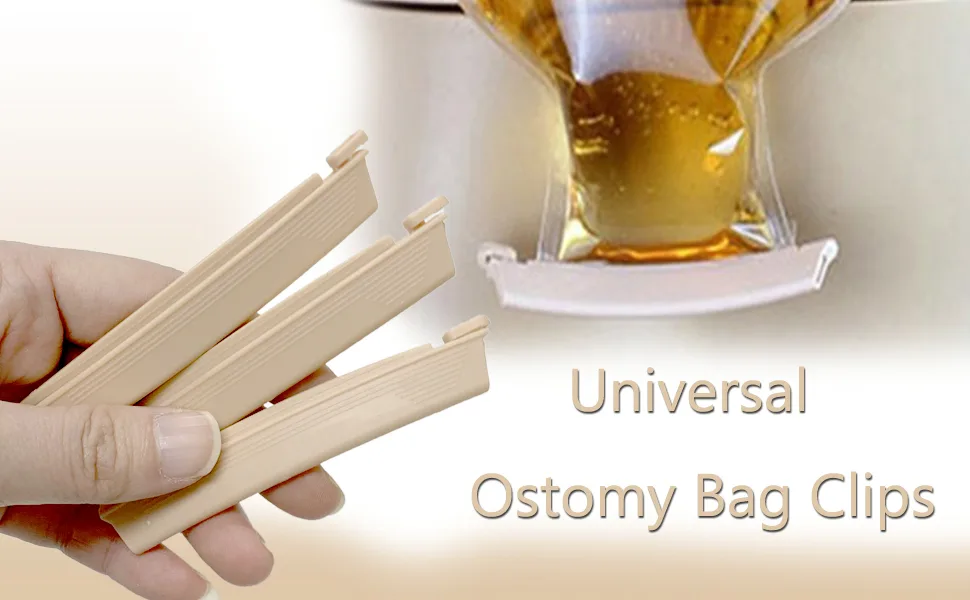 Universal Ostomy Bag Clip Drainable Pouch Clamps Tail Closure Surefit Medical Grade (10 pcs) - product information 1