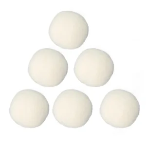 Wool Laundry Balls Good Tensile Performance High Density Reduce Static Electricity 6 Pcs Drying Ball Adsorb Impurities Remove Odors for Home (5cm) - 1210230041112-2