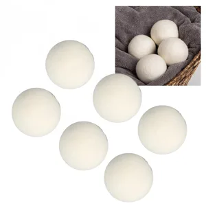 Wool Laundry Balls Good Tensile Performance High Density Reduce Static Electricity 6 Pcs Drying Ball Adsorb Impurities Remove Odors for Home (5cm) - 1210230041112-3