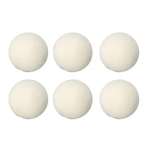 Wool Laundry Balls Good Tensile Performance High Density Reduce Static Electricity 6 Pcs Drying Ball Adsorb Impurities Remove Odors for Home (5cm) - product information 2