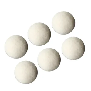 Wool Laundry Balls Good Tensile Performance High Density Reduce Static Electricity 6 Pcs Drying Ball Adsorb Impurities Remove Odors for Home (5cm) - product information 6
