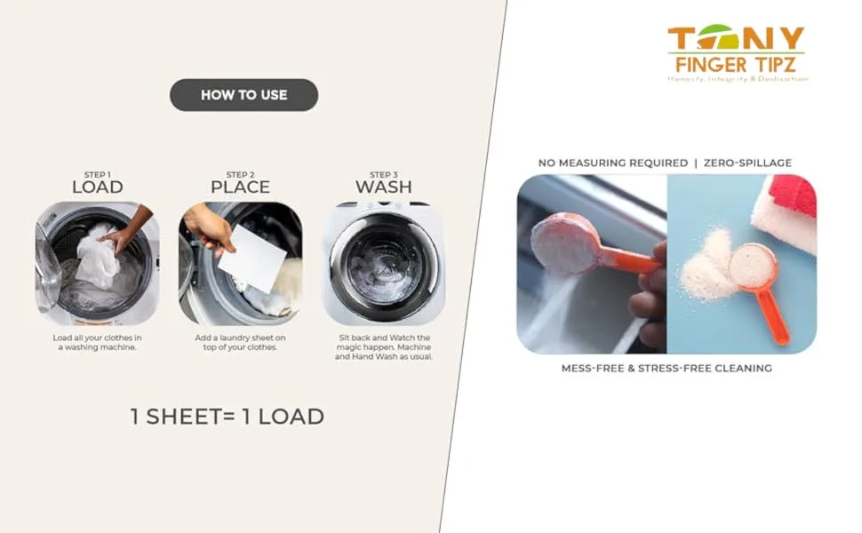 Tozzie Laundry Detergent Sheets I Plant-Based Easy-to-Use Quick Dissolving Lavender Scented 60 Loads (Total 30 Sheets) (Pack of 30) - Easy-to-Use, Quick Dissolving, Lavender Scented