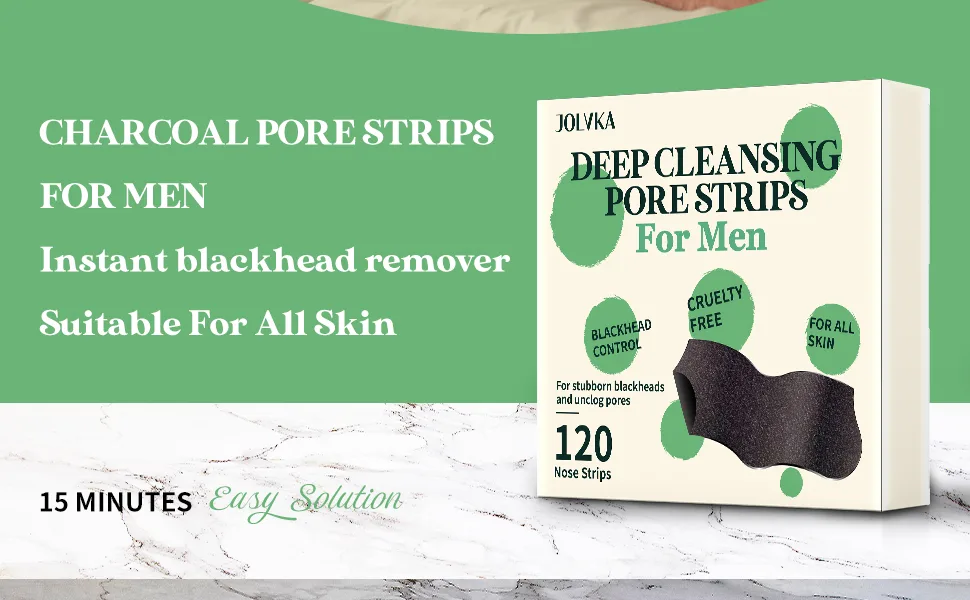 Blackhead Remover Pore Strips For Men (120 Strips) Deep Cleansing Nose Strips - Charcoal Pore Strips - Unclogs Pores 1 Count (Pack of 120) - Blackhead Pore Strips