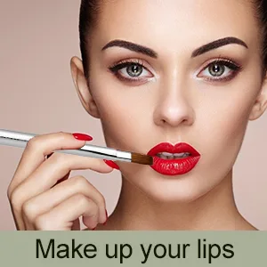 Lip Brush, Retractable Lip Brush with Cap Portable Applicators for Lipstick Lip Gloss Professional Natural Synthetic Bristles Makeup Brush Tool (Silver) Silver-1 - Makeup Brush