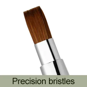 Lip Brush, Retractable Lip Brush with Cap Portable Applicators for Lipstick Lip Gloss Professional Natural Synthetic Bristles Makeup Brush Tool (Silver) Silver-1 - Precision BRUSHES