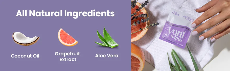 30 Count Biodegradable & Flushable Feminine Wipes pH-Balanced Aloe Vera & Vitamin E Individually Wrapped for Travel and On-the-Go Use - femininie wipes