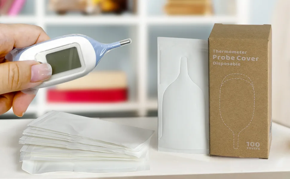 100pcs Disposable Digital Thermometer Probe Covers for Accurate and Hygienic Rectal Thermometer Measurements Wrap Around The Thermometer's Entire Body - thermometer probe cover