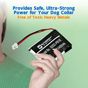 Synergy Digital Dog Collar Batteries Compatible with Educator ET-402Receiver Dog Collar (Li-Pol 3.7V 400mAh) pack includes: 2 x SDDC-P8176 Batteries - product information 5