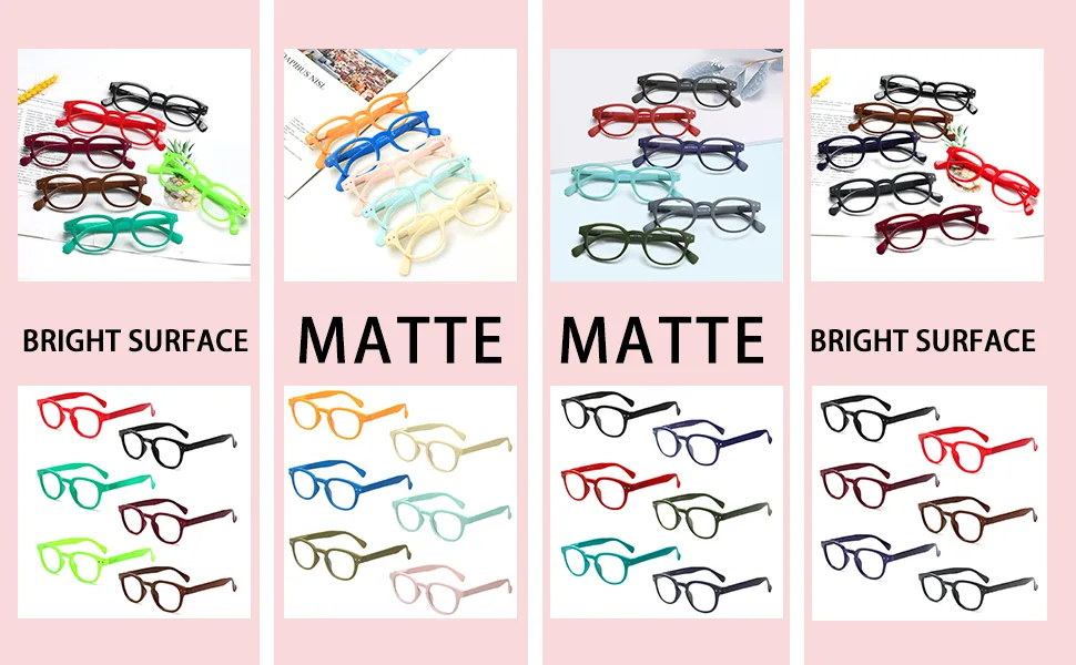 Kerecsen Reading Glasses 6 Pack Great Value Quality Readers Spring Hinge Color Glasses 6 Pairs Mix Color 1.75 x - Reading Glasses for Women Women