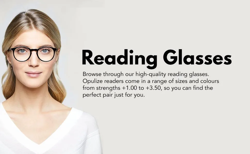 OPULIZE Ink Reading Glasses 4 Pack Large Rectangular Frame Transparent Grey Dark Red Spring Hinges Scratch Resistant Mens Womens RRRR4-77ZZ +2.00 - Reading Glasses