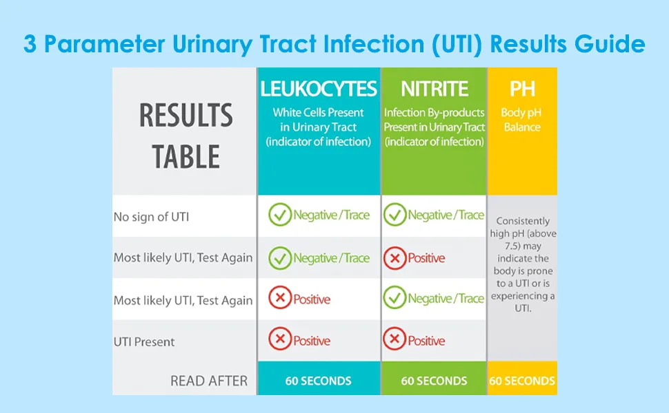 Urine Test Strips 14 Parameters 100 Count - ketone test strips