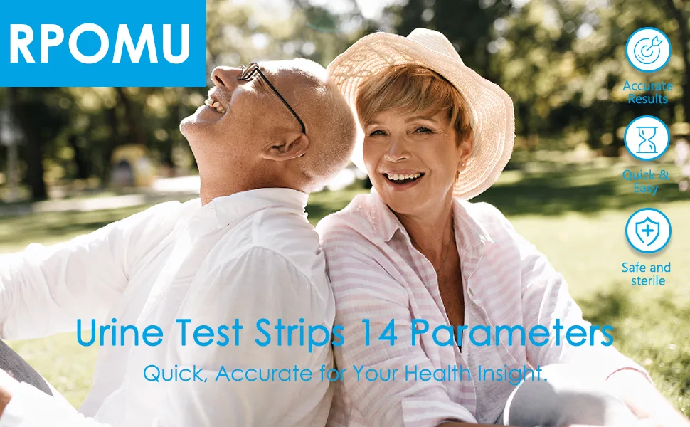 Urine Test Strips 14 Parameters 100 Count Urinalysis Urine Test Strip for UTI Keto Ketosis Protein Specific Gravity Ketone - urine test strips