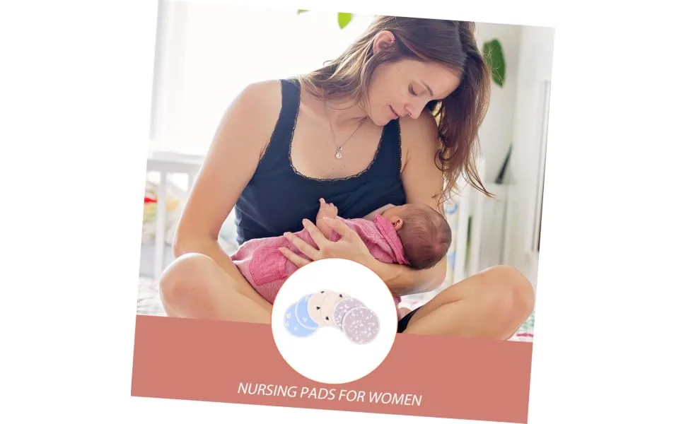 Wakauto 4 Sets Pad Boots Polyester Cotton Printed TPU Fabric Coated Mother Postpartum As Shown 03 X 4 Pieces 10X10CMx4pcs - product information 2