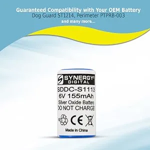 Synergy Digital Replacement Batteries Compatible with Interstate DRY6011 Replacement (Silver Oxide 6V 155mAh) Pack Includes: 3 x SDDC-S1113 Batteries - product information 3