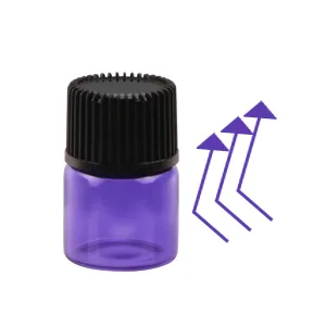 Wresty 1ml(1/4 Dram) Gift Package Glass Vial Mixcolor Essential Oils Bottles Mini Glass Bottles Sample Vials With Label And Droppers (100-Pack) - product information 3