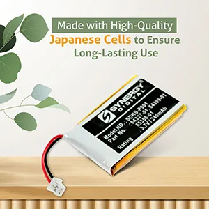 Synergy Digital Replacement Batteries Compatible with Plantronics 65358-01 Replacement (Li-Pol 3.7V 240 mAh) pack includes: 4 x SDHS-P901 Batteries - product information 4