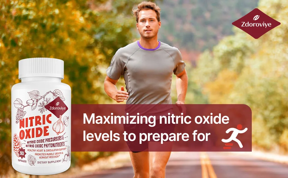 Nitric Oxide Supplement for Men Nitric Oxide Precursor & Phytonutrient Complex for Heart Immune- 90 Capsules (2 Pack) 90 Count (Pack of 2) - nitric oxide supplement