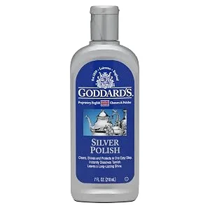 Goddard's Cotton Silver Polishing Cloth for Cleaning Silver Jewelry Gold Dinnerware Silverware Antiques Helps Shine Protect & Clean Case Pack of 6 - sliver polish