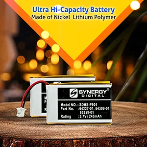 Synergy Digital Wireless Headset Batteries Compatible with Plantronics Supra Plus Wireless Headsets C Wireless Headset (Li-Pol 3.7V 240 mAh) pack includes: 10 x SDHS-P901 Batteries - product information 3