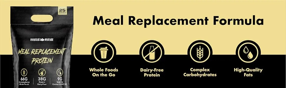 Meal Replacement Protein Whole Food Meal Replacement Protein Shake Chocolate 25 Servings Chocolate 119.93 Ounce (Pack of 1) - whole foods, dairy-free protein, complex carbohydrates, high quality fats