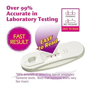 Sure-Aid Pregnancy Test | Fast Result and Response at Home | Over 99% Accurate in Laboratory Testing | Easy to Read | Test Any Time of Day | 2 Pack 2pk - Accurate Pregnancy Test