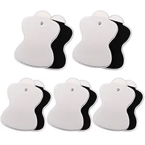 LotFancy Tens Unit Pads Compatible with Omron TENS Units 10PCS Electrode Pads (3.75 x 2.5 ) Medium Size 3.75x2.5 Inch (Pack of 10) - ormon tens unit pads