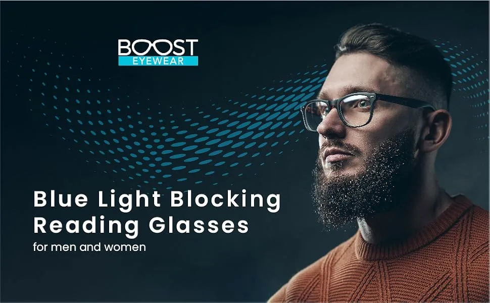 Boost Eyewear Blue Light Blocking Reading Glasses 4 Pack Assorted Colors Assorted 1.75 x - Blue light blocking reading glasses