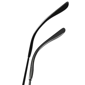 Half Frame Reading Glasses - Half Moon Readers with Spring Hinge for Women Men (2 PCS in Pouch) 2.50 (Gray black) 2.5 x - Eyeglass leg protection