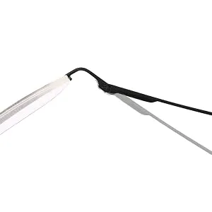 Half Frame Reading Glasses - Half Moon Readers with Spring Hinge for Women Men (2 PCS in Pouch) 2.50 (Gray black) 2.5 x - Spring hinge