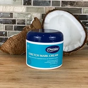 Dermisa Stretch Mark Cream | Contains Cocoa Butter Vitamin E Collagen & Elastin | 4 OZ | Pack of 1 4 Ounce (Pack of 1) - Stretch Mark Cream