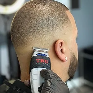 TRU BARBER Clipper Bands 4 PCS Clipper Sleeve for Barbers Clipper Sleeve for Barber Tools Non Slip Heat Resistant (Blue) - TRU BARBER GRIP3