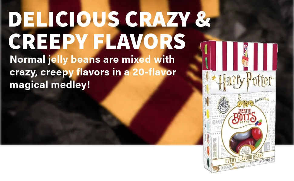 Harry Potter Bertie Bott's Every Flavour Beans 1.2 oz Box 6 Pack Assorted 1.2 Ounce (Pack of 6) - jknkn