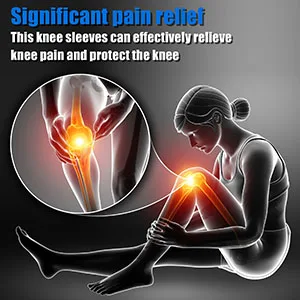 VOCOSTE 2pcs Knee Sleeves Knee Brace Knee Support Compression Brace for Women Men Nylon Black Size S Small Black - Knee Sleeves