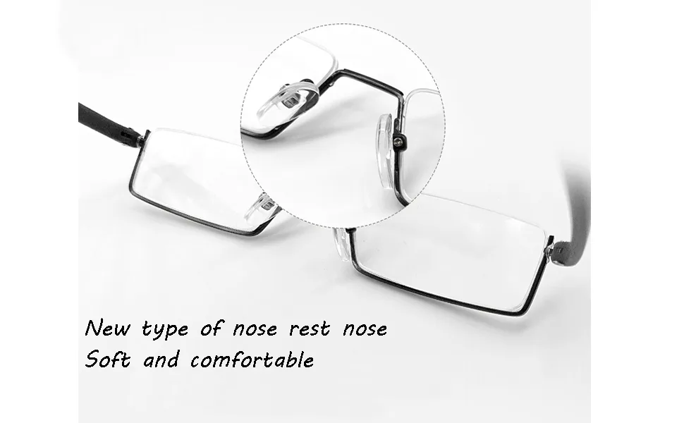 Half Frame Reading Glasses - Half Rim Computer Readers with Glasses Case for Men (2 PCS in Pouch) 2.50 (Black black) 2.5 x - Comfortable nose pads