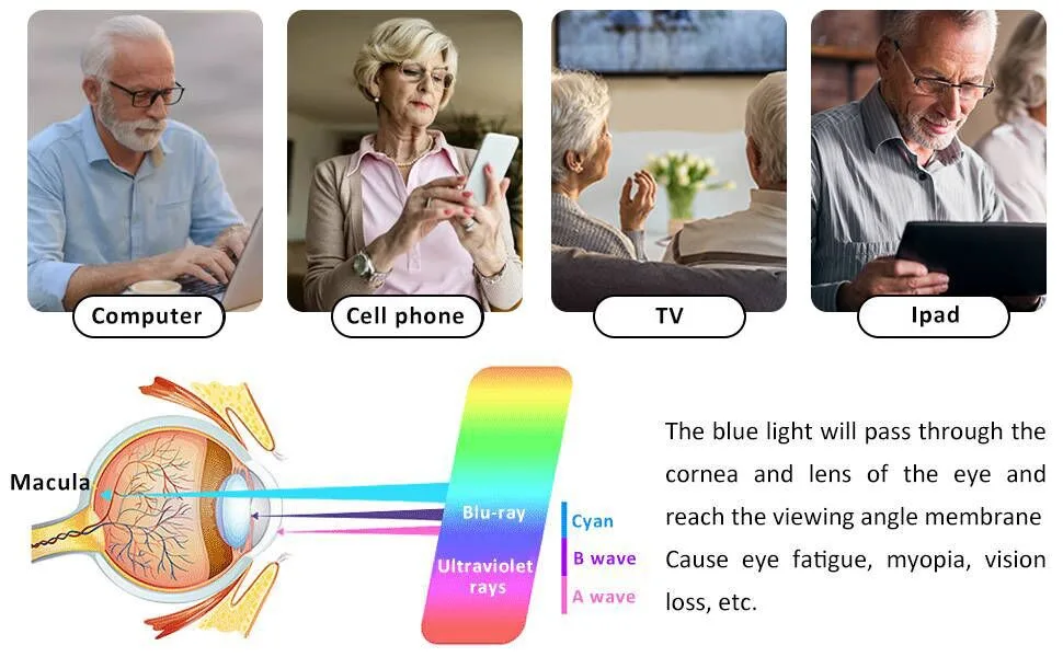 Outray 4 Pack Blue Light Blocking Reading Glasses for Men And Women Computer Readers with Spring Hinges Anti Glare/Eye Strain 4 Pack Black 2.5 x - reading glasses