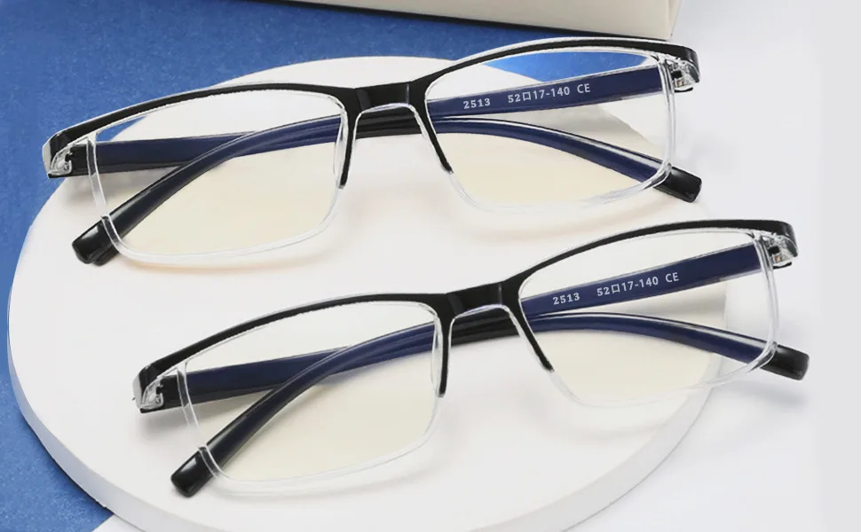 Outray 4 Pack Blue Light Blocking Reading Glasses for Men And Women Computer Readers with Spring Hinges Anti Glare/Eye Strain 4 Pack Black 1.0 x - readers