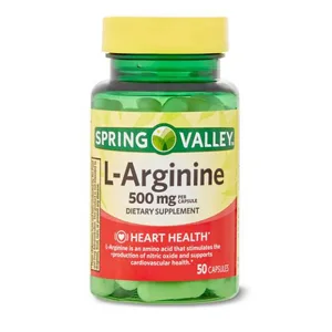L-Arginine Amino Acid Supplements 500 mg 50 Count - product information 2