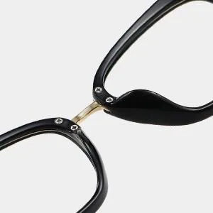 ZUVGEES 2 Pack Womens Cute Oversized Cat Eye Blue Light Blocking Reading Glasses Computer Readers Black+transparent 1.25 x - A2-2