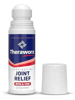 Theraworx Fast-Acting Joint Relief Roll-On Joint Discomfort & Inflammation Relief - 2.5 Oz - 2 Count 2.5 Ounce (Pack of 2) - JR Roll-On