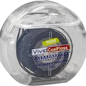 Dental Floss Easy slides Between Teeth Without Shredding 4 meters Mint Flavored SlydeFloss by Vivid (Pack of 72) - floss