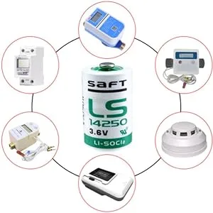 10 X LS14250 1/2 AA 3.6v Battery 14250 Can Use for Dogwatch R9 Leash 1200mAh High Capacity - Compatible With
