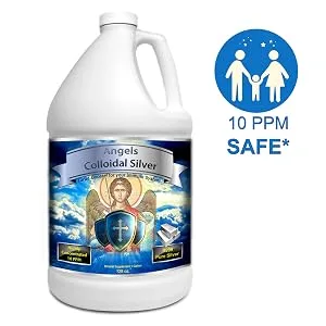 Colloidal Silver Immune Support 10 PPM Nano Liquid (128 fl oz) 128 Fl Oz (Pack of 1) - 10 PPM Safe