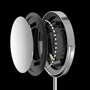 Lighted Makeup Mirror with Magnification, Rechargeable Double Sided 10X Magnifying Mirror with Light, 8 Inch Makeup Vanity Mirror with 3 Light Setting, Touch Control, Desktop Cosmetic Light Up Mirror Chrome - Makeup mirror with lights and magnification