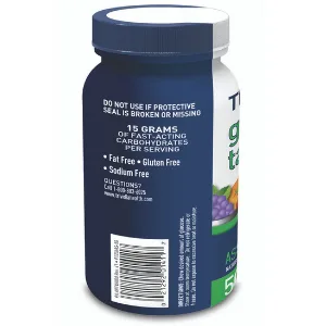 TRUEplus Glucose Tablets Assorted Flavor (Grape Raspberry Orange) - 50ct Bottle (1) Assorted 50 Count (Pack of 1) - Glucose tablets